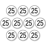 10 Stück Geschwindigkeitsschild 25 Km/h Ø20 cm 25 Kmh Aufkleber 25 Kmh Schild Geschwindigkeitsaufkleber für Anhänger Landmaschine Bus Wohnwagen Wetterbeständig Einfache Installation für Außenbereich