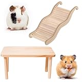 Hamster Plattform, Leiter Brücke Spielzeug Hamster Kletterspielzeug Käfigzubehör Hamsterplattform Kletterplattform Hamsterkäfig Zubehör für Kaninchen Meerschweinchen