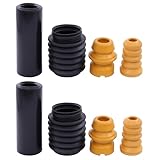 Staubschutz Anschlagpuffer Staubschutzsatz Stoßdämpfer Staubschutzkappe Gummipuffer Anschlaggummi Federung Gummi Puffer Staub Schutz Kappe vorne und hinten für 1er E81 E87 E88 E82 3er E90 E91 E92 E93