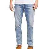 JACK & JONES Straight Leg Jeans Loose Fit Relaxed Denim Vintage Style mit Knopfleiste JJICHRIS JJORIGINAL, Farben:Blau,Größe Jeans:W36 L32,Z - Länge L30/32/34/36/38:L32