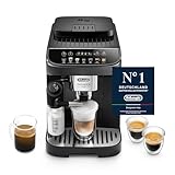 De'Longhi Magnifica Evo ECAM 292.81.B Kaffeevollautomat mit Milchsystem, 7 Direktwahltasten für Cappuccino, Espresso und weitere Kaffeespezialitäten, intuitives Bedienfeld, 2-Tassen-Funktion, Schwarz