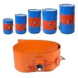 Industrieller Elektrischer Fassheizer - Silikon-Heizgurt Mit Thermostat Für Ölfässer & Kanister, Schutz Vor Einfrieren/Kondensation (Schwere Isolierte Bauweise)(Rotation,20L 860 * 200mm 800W)