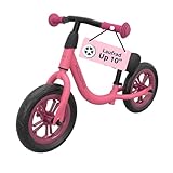 HUDORA Laufrad Up 10 Zoll Pixie - Leichtes Lauflernrad ab 18 Monaten - Gleichgewichtsrad mit hoher Kippstabilität - Lauflernspielzeug für Kinder von 78-100 cm - Kinderspielzeug mit 2 Rädern