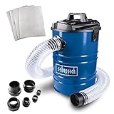 Scheppach Absauganlage DC100 inkl. Adapterset | 65 Liter Füllmenge | Metallbehälter mit Griff | 100 mm Schlauchanschluss | 1200W | Luftleistung: 215 m³/h | inkl. Filterpatrone und 4x Papierfilter