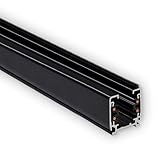 INNOVATE EUTRAC 3 Phasen Schienensystem Aufbauschiene 2 Meter | Hochvolt Stromschiene dreiphasig | LED Stromschiene kompatibel mit 3 Phasen Strahler & Adapter von Erco, Nordic Aluminium, Zumtobel