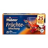 Meßmer Früchte-Mischung | 25 Teebeutel | Vegan | Glutenfrei | Laktosefrei