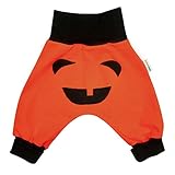 Baby Frühchen Jungen Mädchen Pumphose"Kürbis" Geschenk Geburt Halloween Fasching handmade in Deutschland (92) (Gr. 98)