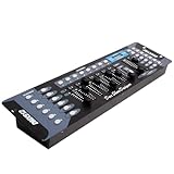 DMX-512 Controller Konsole, 192 Kanäle DJ Licht Controller Konsole 240 Szenen für MINI DMX-Controller DMX-Lichtpult Party DJ Disco Moving Head Licht Bühnen Lampe Operator Ausrüstung Dreifarbig