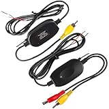 GBKDQQ Auto 2.4G Wireless Video Sender und Empfänger, Rückfahrkamera Monitor Kabellos Adapter 2.4Ghz Wireless RCA Video Empfänger Sender für Auto Parkplatz Monitor Rückfahrkamera