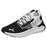 PUMA Unisex Softride Symmetry Fuzion Straßen-Laufschuh, Schwarz, kühles Dunkelgrau, Weiß, 43 EU