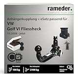 Anhängerkupplung abnehmbar Oris passend für VW Golf VI Fliessheck Typ 5K1 Baujahr: 2008-jetzt inkl. 13 poligem spezifischen CAN-Bus Elektrosatz | rameder. Komplettsatz - AK41