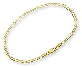 PRINS JEWELS Panzerarmband 14 Karat / 585 Gold Armband Panzerkette Gelbgold Breite 3 mm (19)