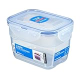 LocknLock CLASSIC Frischhaltedose | 800 ml | 14,5 x 11 x 9,4 cm | 100 % luft- und wasserdichte Vorratsdose | Spülmaschinen-, und Mikrowellengeeignet | BPA-Frei | 4-fach Sicherheits-Verschluss