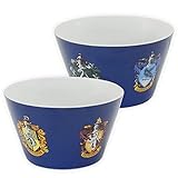 Harry Potter Müslischale - 5 Wappen Hogwarts Schale Schüssel aus Porzellan 500 ml
