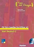 Fit fürs Goethe-Zertifikat A2: Start Deutsch 2.Deutsch als Fremdsprache / Lehrbuch mit integrierter Audio-CD (Fit für ... Erwachsene)