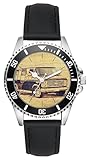 KIESENBERG Herrenuhr Armbanduhr G20 Chevy Geschenk Fan Artikel Analog Quartz Lederarmband Uhr L-20114