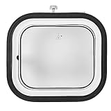 Zisemeil L350mm H300mm Bullauge Fenster Gehärtetes Glas 180° Innenöffnung Luke Bullauge für Marine Boot Yacht