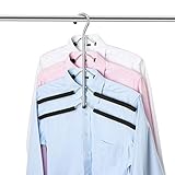Kleiderbügel, Metall Kleiderbügel Multi-Felsen 5 in 1 Multiplayer Eva Schwamm Anti-Rutsch Platzsparende für Erwachsene Jeans Shirts Hosen Mäntel