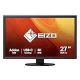 EIZO ColorEdge CS2740 68,4 cm (27 Zoll) Grafik Monitor (DVI-D, HDMI, USB 3.1 Hub, USB 3.1 Typ C, DisplayPort, 10 ms Reaktionszeit, Auflösung 3840 x 2160 (4K UHD), Wide Gamut) schwarz
