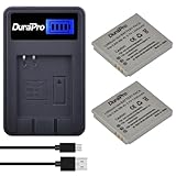 DuraPro 2Pcs NB-4L Akku + LCD USB Ladegerät für Canon IXUS 30, 40, 50, 55, 60, 65, 70, 75, 80 is, 82 is, 100 is, 110 is, 115 HS, 120 is, 130, 220 HS, 230 HS, 255 HS, I Zoom, i7, i7 Zoom