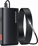 DEPSTECH 3,9mm WiFi Endoskopkamera mit Licht Handy Endoskop 1080P HD Inspektionskamera mit 2000mAh Akku, IP67 wasserdichte Rohrkamera, Halbstarre Schlangenkamera für Android,iPhone,iOS,Tablet - 3,5M