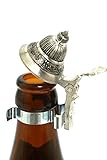 Bavariashop Bierflaschen Zinndeckel - Made in Germany! Insektenschutz für die Bierflasche; Silberfarben