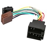 Audioproject A196 - Radio-Adapter Auto-Radio ISO Stecker ISO Buchse Universal Adapter kompatibel für VW Opel Mercedes Renault Klemme 15 + 30 steckbar Verlängerung