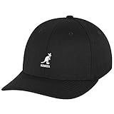 Kangol Wool Flexfit Cap Baseballcap Basecap Fullcap Wollcap Fitted (S/M (54-57 cm) - schwarz)