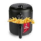 GOURMETmaxx Heißluftfritteuse | 2,3L Airfryer mit Timer, Touchscreen | Fritteuse mit 8 Funktionen & 7 Programmen | Energiesparend frittieren, nahezu ohne Öl | Minibackofen - 1000 W