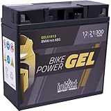 intAct - GEL MOTORRADBATTERIE Bike-Power GEL51913. Ersetzt 51814, 51913, YT19BL, YT19BL-BS. Motorradbatterie 12V 21Ah 300A. Maße: 185x80x170mm. Mit bis zu 30% mehr Startleistung.