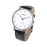 OSCO Titan Herren Armbanduhr Band Zifferblatt weiß Serie Berlin 04870014