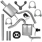 FERROZ Mitteltopf und Auspuff-Endtopf für Audi A4 B6 B7 01.2000-06.2008 2.0 Limousine, Kombi (Avant)