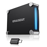 GRAUGEAR | Externes Gehäuse für 1x 5,25" SATA Laufwerk | Blu-Ray-CD-DVD Laufwerk | USB 3.0-eSATA-Anschluss | USB-C Adapter | G-5251