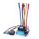 MOVKZACV RC Drehzahlregler, Sensorless Brushless Regler, Elektrischer Geschwindigkeitsregler Staubdicht, Wasserdicht, Electric Speed Controller Motor für RC Car Truck Boot Toys