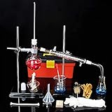 WBJLG Labor-Kit für chemische Glasgeräte, Industrieöl Alkohol Destillation Reinigung Experimentelle Geräte College-Lehrbedarf
