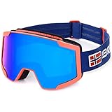Briko Lava 7.6 Nor, Goggles Unisex Adult, A00Red Blue-BM3, ONE