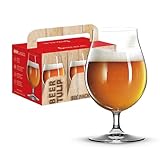 Spiegelau 6-teiliges Biergläser Set, 475 ml, Beer Classics, 4991884, Biertulpen Gläser aus Kristallglas, spülmaschinenfest