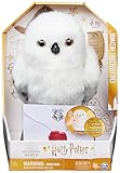 Harry Potter - Interaktive Plüsch-Eule Hedwig mit über 15 Geräuschen und Bewegungen, Spielzeug für Kinder ab 5 Jahren, offiziell lizenzierter Fanartikel, Weiß