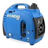 HYUNDAI Inverter Stromgenerator HY1000Si D, mobiler Notstrom-Generator, Notstromaggregat, 1 kW Stromerzeuger, Benzin Stromaggregat, leise und leicht