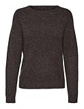 VERO MODA Pullover Damen,Chocolate Torte/Detail:w. Black Melange,M
