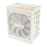 ENERMAX Revolution D.F. 12 ATX3.1 PCI-e 5.1 Ultrakompakt 850W Netzteil 80Plus Gold Snow White (Vollmodular, 50% Semi-Fanless, 12V-2x6); ETV850G-W, weiß