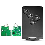 Fernbedienung Schlüsselkarte Autoschlüssel Tasten gehäuse für Renault Megane 3 Laguna 3 Scenic Fluence Keyless 433MHz ID46-PCF7952A Chip Smart Remote