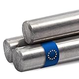 Stahl-Shop24 Edelstahl Rundstab V2A 1000 mm lang 4 mm Durchmesser für Bauprojekte Modellbau Maschinenbau Handwerk DIY Edelstahlstange Metallstab Bastelbedarf Konstruktion