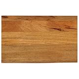 Myheimly Tischplatte, Holzplatte mit Baumkante, Massivholzplatte für Esstisch Couchtisch, Ersatztischplatte, Eiche,massives Mangoholz,40 x 20 x 2.5 cm