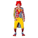 NEU Herren-Kostüm Frack Patchwork Clown, Gr. 52-54