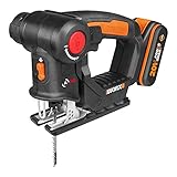 Worx WX550 Axis Akku-Multisäge – Profi Pendelhub-Stich- und Säbelsäge – Ideale 2 in 1 Säge für Holz, Stahl & PVC – PowerShare kompatibel