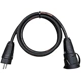 NWP 2,5m Schuko Verlängerungskabel Gummikabel TITANEX® H07RN-F 3G2,5 IP54, Stromkabel für Eventbranche, Baustelle, Garten, Industrie, Märkte, Außenbereich