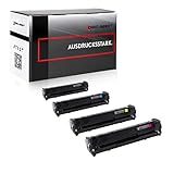 4 Logic-Seek kompatibel mit HP Color Laserjet Pro MFP M477fdw Toner passend zu HP CF410X-CF413X Color Laserjet Pro M452 dn/dw/nw M470 M477 fdn/fdw/fnw M450 M377 dw - Schwarz 6.500 Seiten, Color je 5.000 Seiten