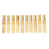 Klarinettenblätter B 2,5 Blätter, 10-teiliges Klarinettenetui, Ersatzblätter für Klarinette, Holz