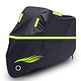 Motorradplane kompatibel mit BMW K100 LT 1985-1986,Vierjahreszeiten-Außensonnenschutz und staubdichte Autoabdeckung(Black)